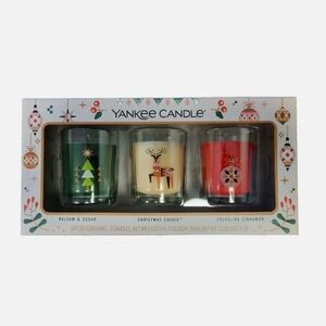 3-Pc. Gift Set of Balsam Cedar, Christmas Cookie & Sparkling Cinnamon Candles